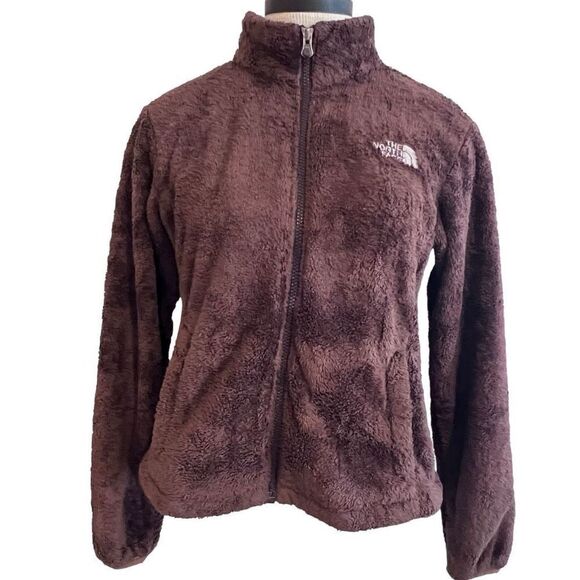 The North Face Osito Silken Raschel Fleece Full Zipper Jacket Brown Size S/P - Picture 1 of 9